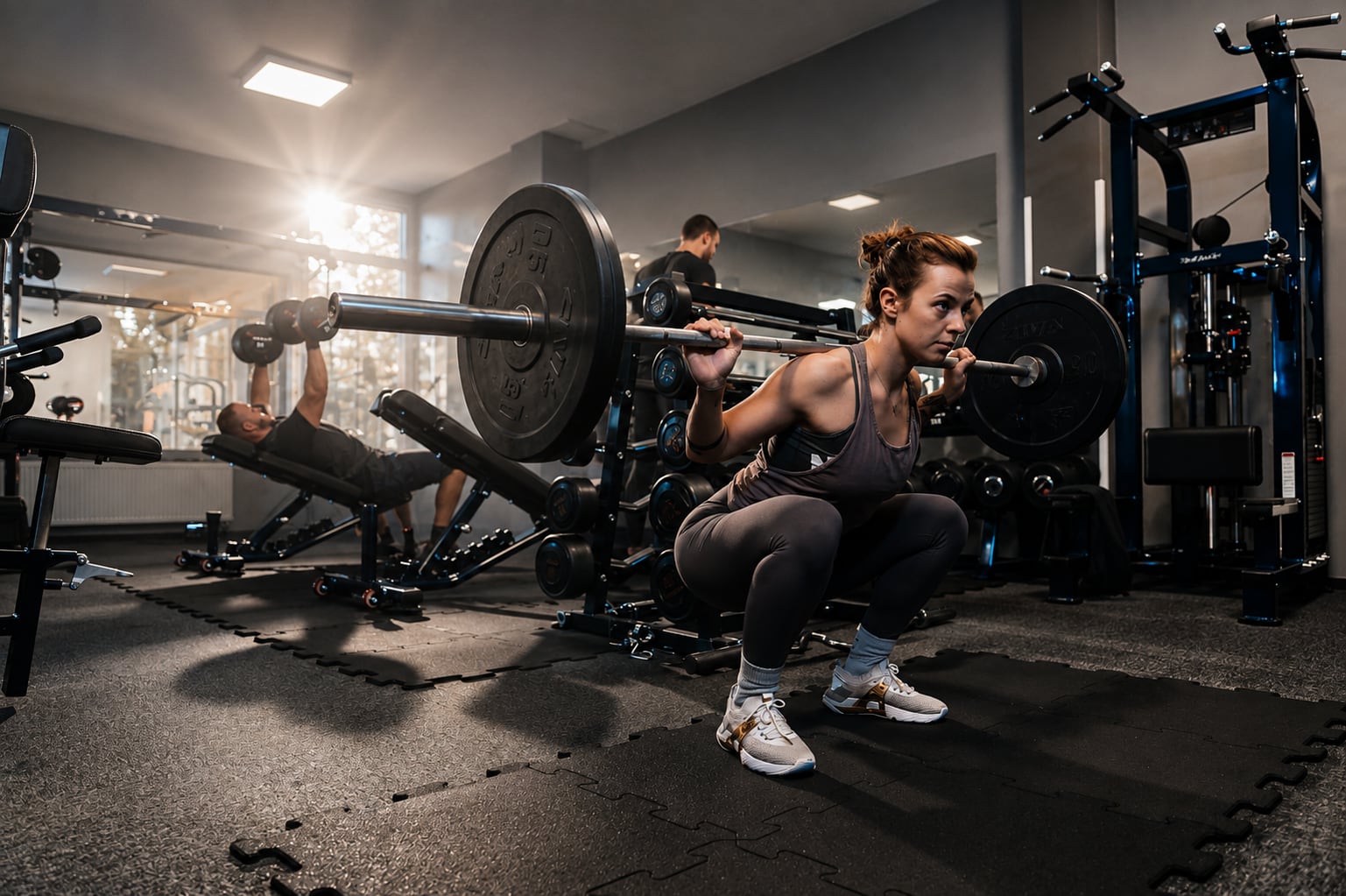 Trénink v Leader Fitness 5