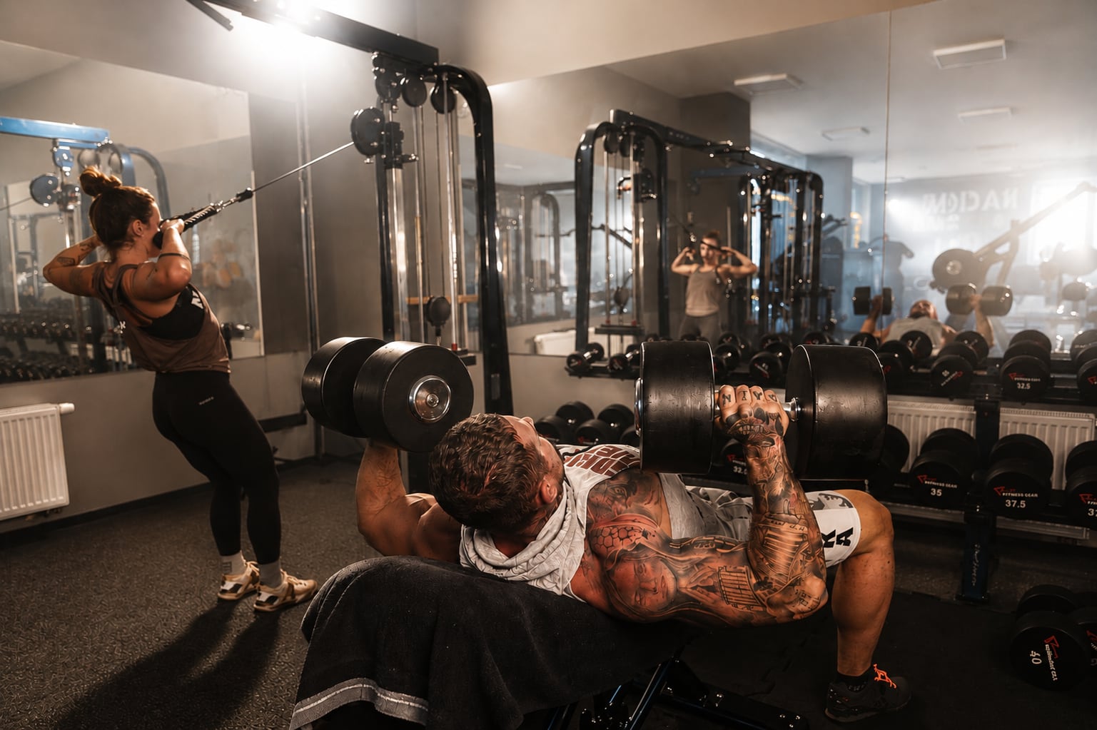 Trénink v Leader Fitness 17