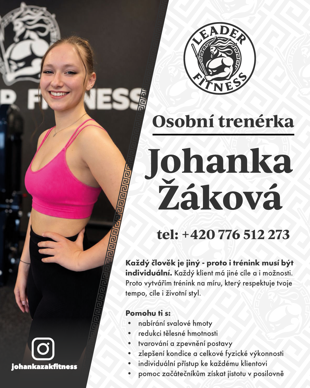Osobní trenér Johanka Žáková